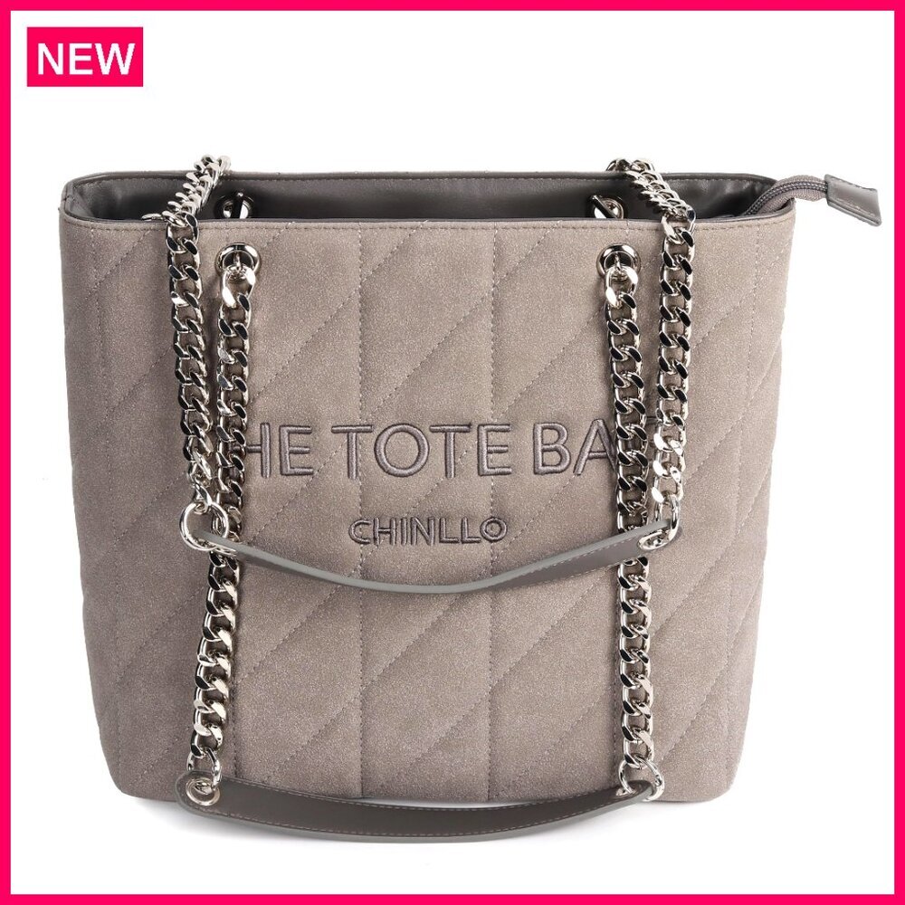 Medium Top Handle Tote Bag, Zipped Compartment, Sophisticated Retro Style